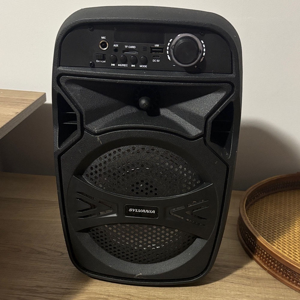 Black Portable Bluetooth Speaker